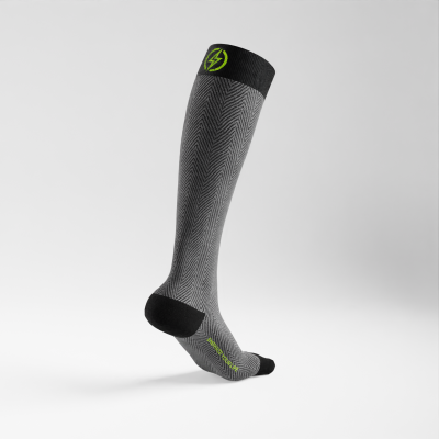 Herringbone Black Light Grey